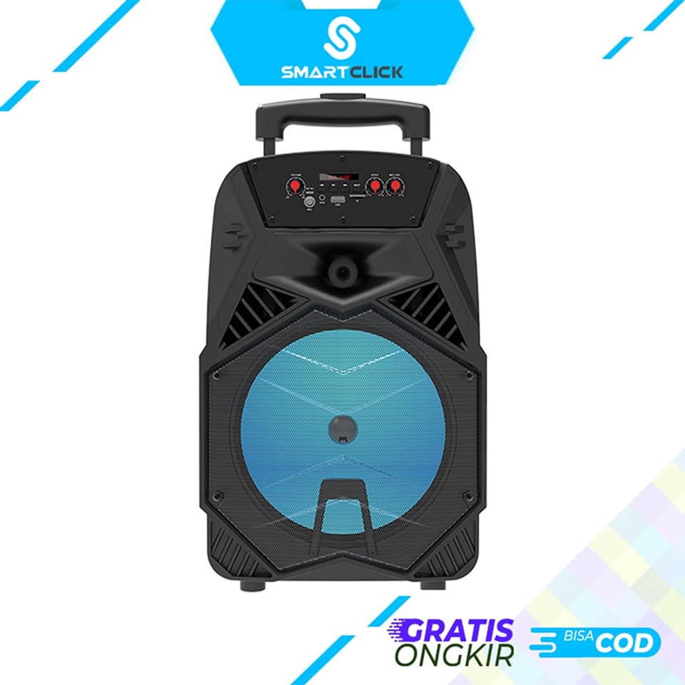 Speaker Bluetooth Karaoke Portable Extra Bass Gratis Microphone FM Radio Memory card JBK 0807