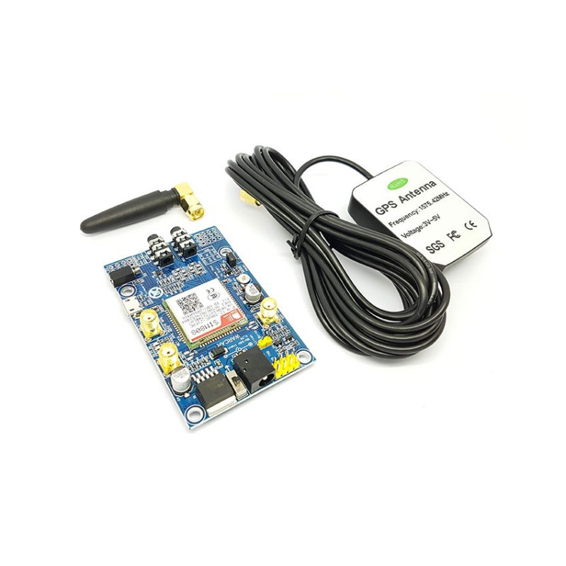 SIM808 Quad Band GSM GPRS GPS Shield Module Arduino Uno Mega + Antenna