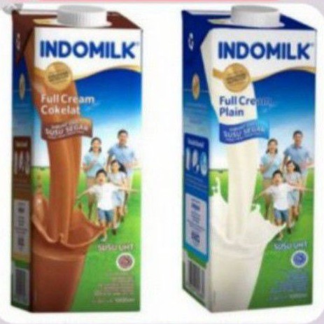 

INDOMILK Susu UHT Fresh Milk FULL CREAM COKLAT / VANILA 950ml