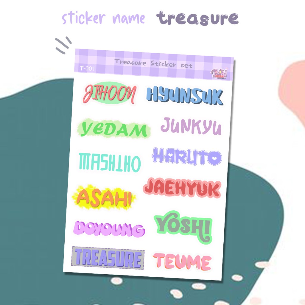 

Sticker Name Treasure