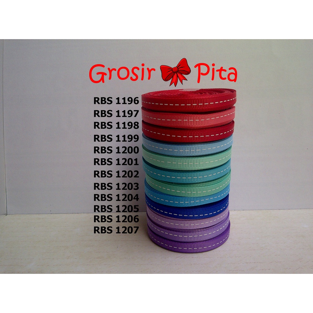 

(25 yard) Pita Grosgrain Motif RBS 1196,1197,1198,1199,1200,1201,1202,1203,1204,1205,1206,1207 | Toko Bahan Craft | Grosir Pita