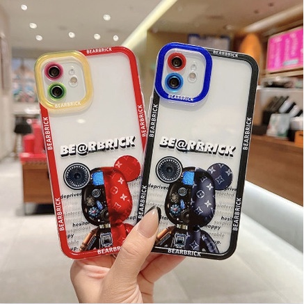 Soft Case Silikon Motif Robot Beruang Untuk IPhone 12 13 11 Pro Max X Xs Max Xr Jqbl