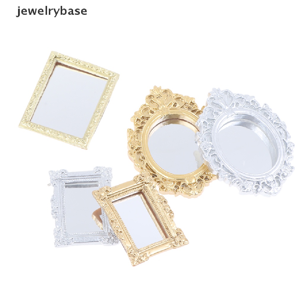 (jewelrybase) Miniatur Cermin Dinding Skala 1: 12 Untuk Aksesoris Rumah Boneka