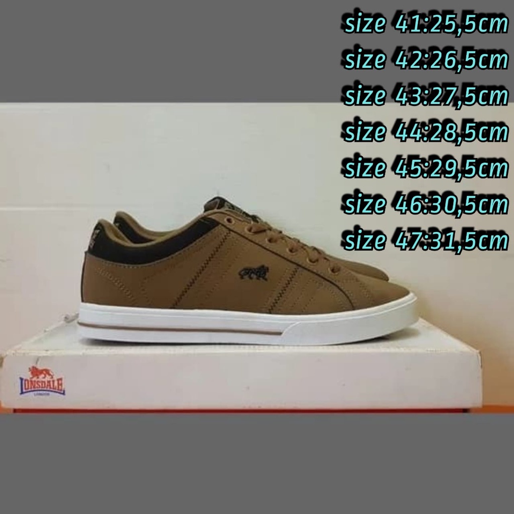 Sepatu Lonsdale Latimer Original Brown