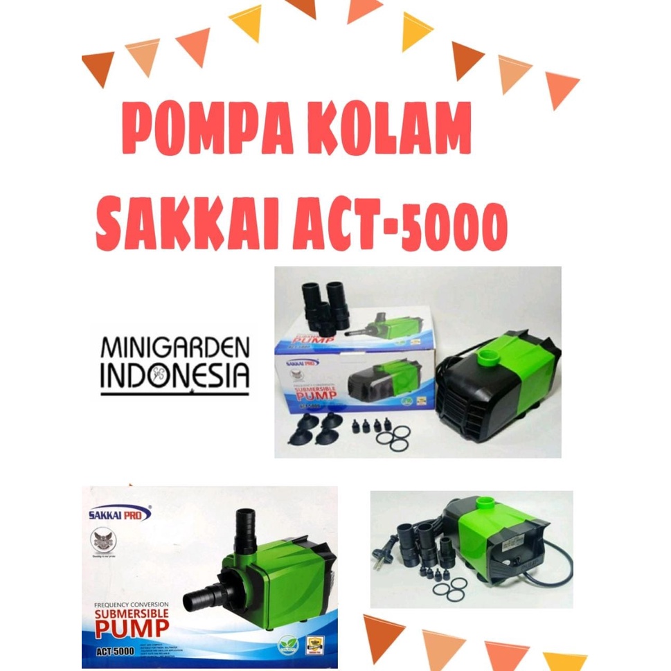 POMPA AIR CELUP KOLAM SAKKAI ACT-5000 SUBMERSIBLE PUMP HIDROPONIK