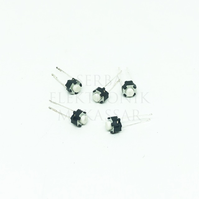 Tombol Tactile Push Button Switch 6x6x5 Putih