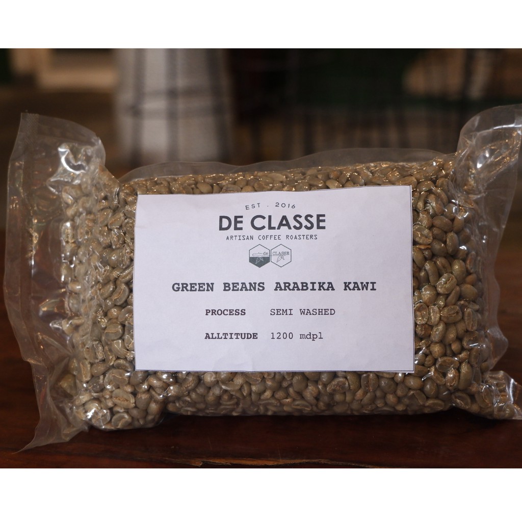 biji kopi mentah arabika gunung kawi 1 kg   green bean