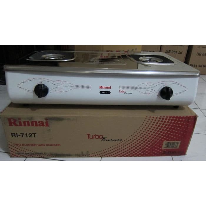 Rinnai RI-712T Kompor Rinnai 2 Tungku Api Turbo / RI 712 T