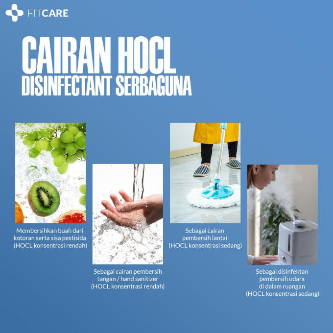 Ready Hocl Disinfectant Generator / Pembuat Cairan Disinfektan Fitcare