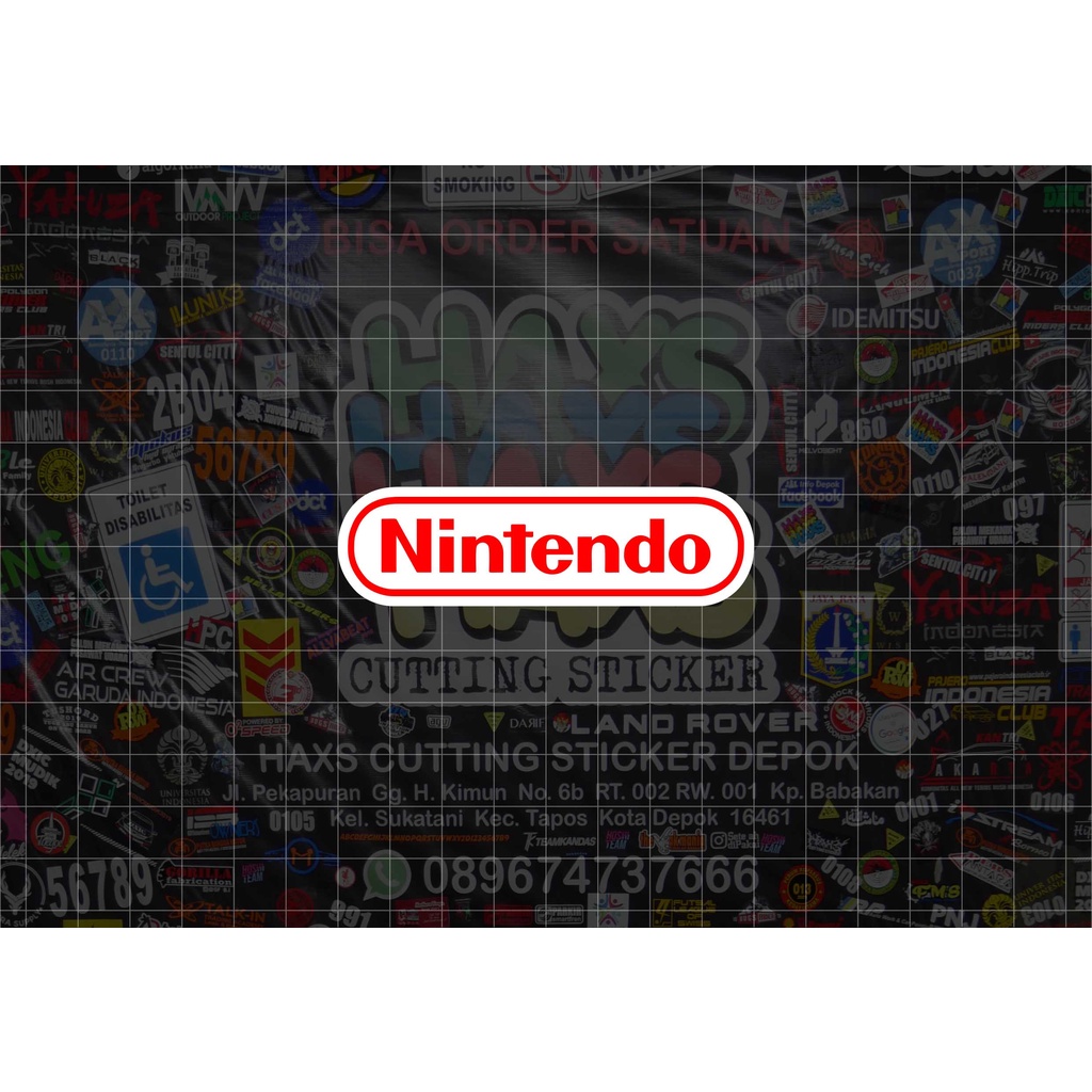 Cutting Sticker Logo Nintendo Classic Untuk Mobil dan Motor