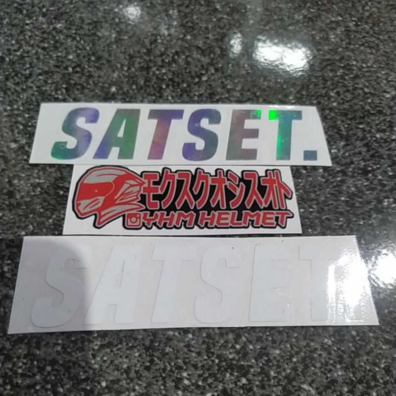 Sticker Cutting SATSET. Sticker Motor SATSET.