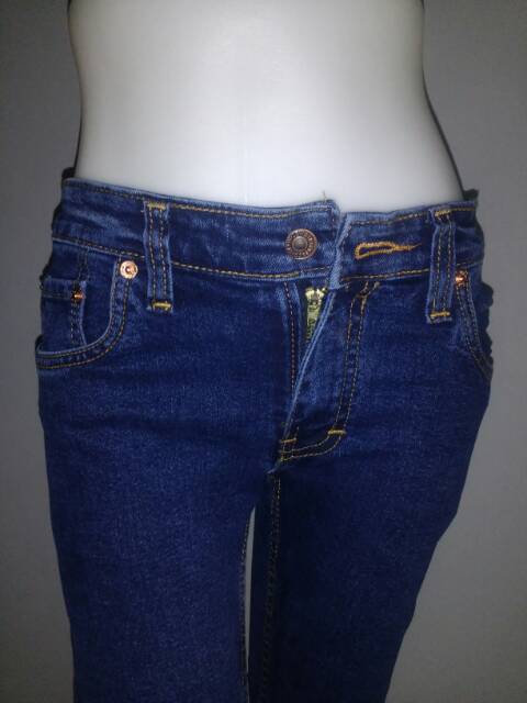 Celana Jeans skinny/pensil/slimfit wanita, biowash blueblack