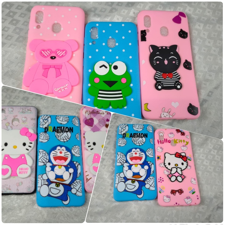 SOFT CASE TIMBUL KACA KARAKTER SAMSUNG A6 2018