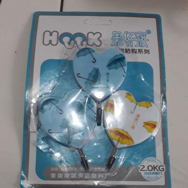 Min Beli 2 Pack Hook Dinding /  Hanger Baju / Gantungan Baju Dinding / Gantungan Baju Tempel Dinding