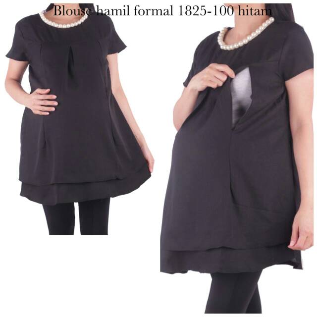 Baju hamil blus hamil formal 1825 hitam