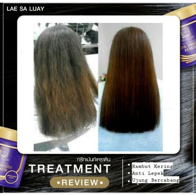 BPOM LAE SA LUAY HAIR SPA SMOOTH KERATIN / MASKER RAMBUT / CREAMBATH