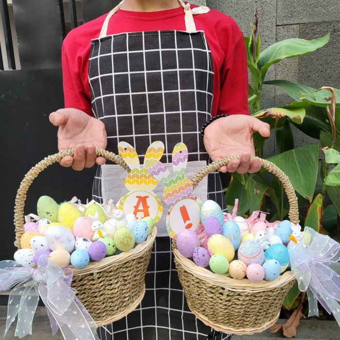 

Paket dekorasi box hampers easter bunny eggs kelinci telur paskah 32