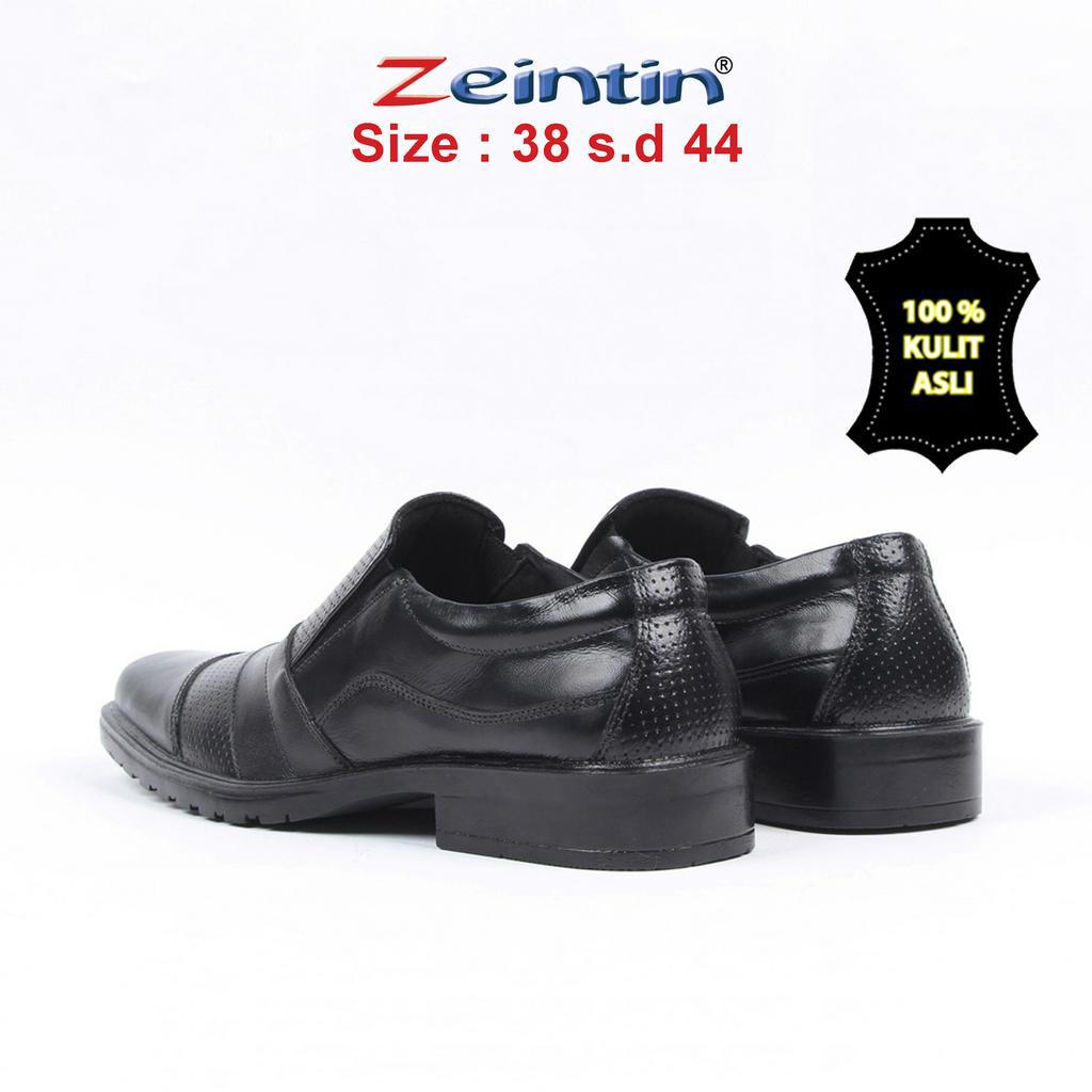 Zeintin - Sepatu Pantofel Pria Kulit Fomal Kasual Kerja Kuliah Zeintin AJ