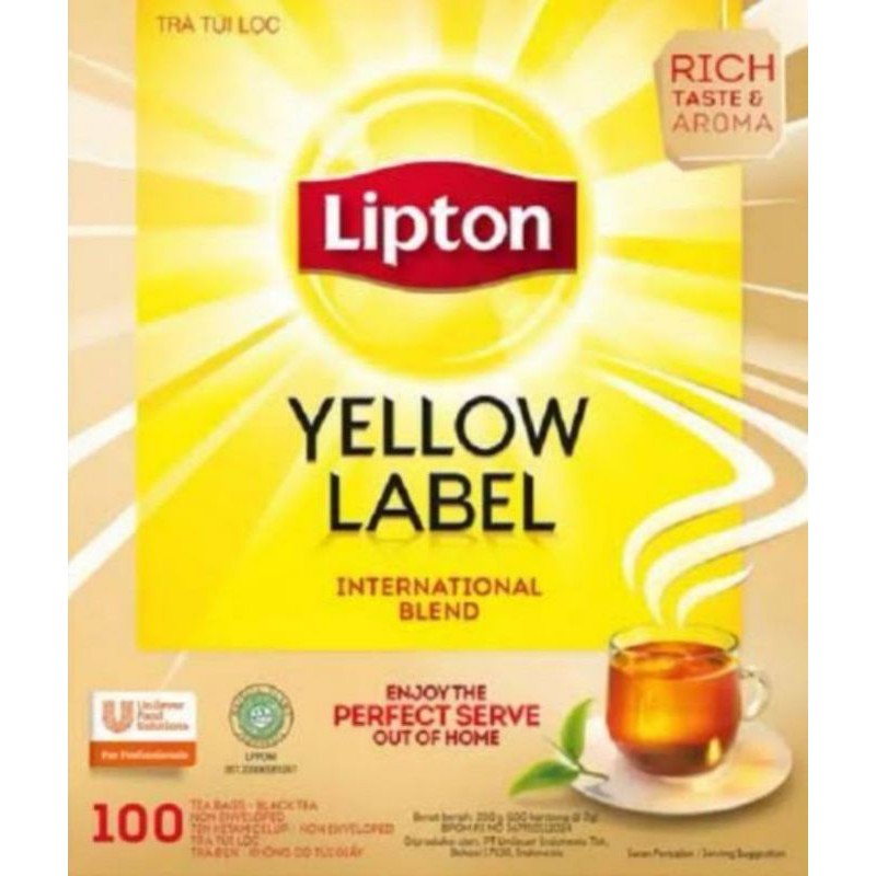 

Lipton yellow Label envelope per 10bag