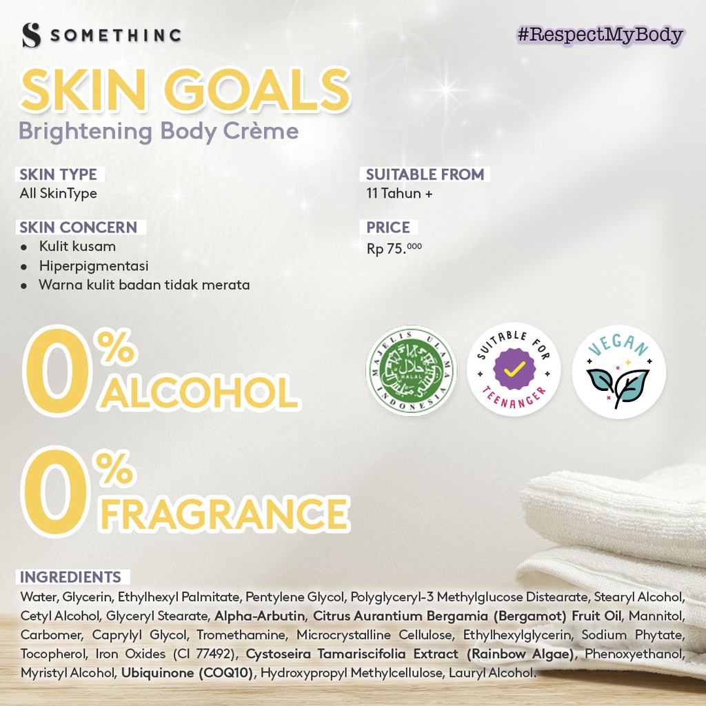 SOMETHINC SKIN GOALS Brightening Body Crème