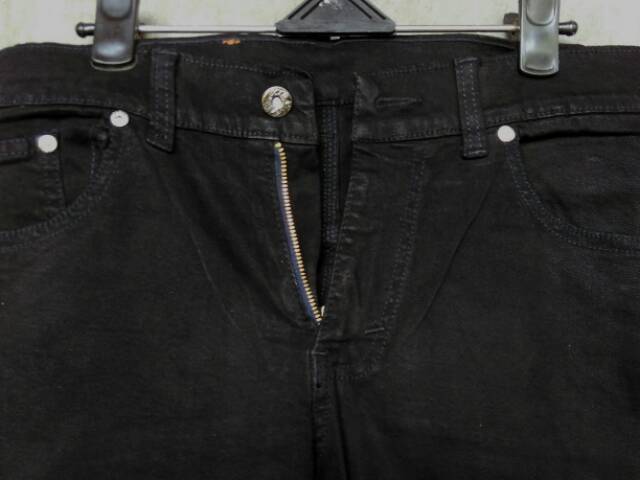 Celana jeans panjang hitam pria size 27 28 29 30 31 32 murah