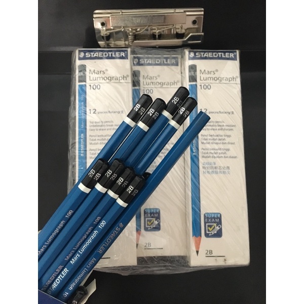 

SALE - pensil 2b staedtler mars lumograph 100 - pencil - kayu - Super Exam Approve - pensil ujian