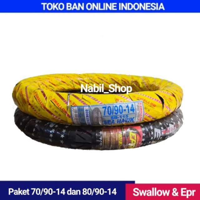 Paket 2 Ban 70/90-14 & 80/90-14 For Matic