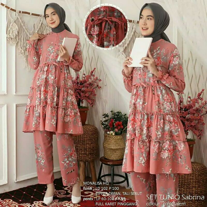 setelan monalisa / Sabrina set tunik