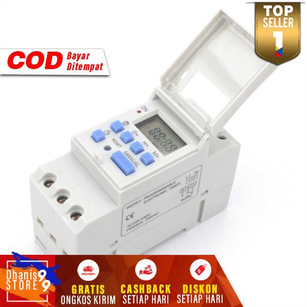 Timer Programmable Time Switch Relay 16A 220V 2000W Relay Listrik Elektrik Murah