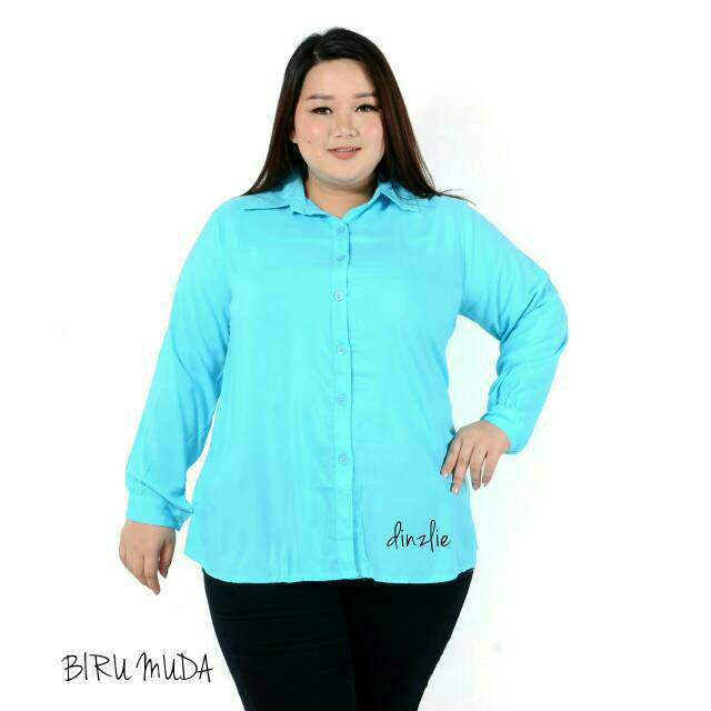 KEMEJA BESAR WARNA BIRU LAUT