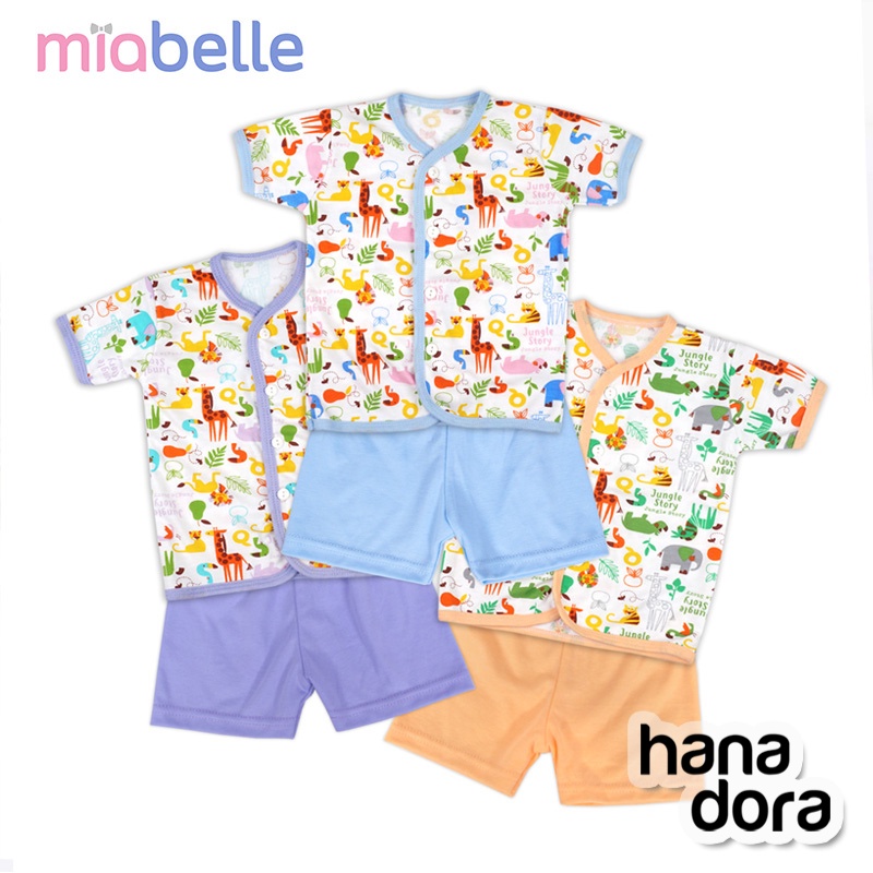 Miabelle Set Baju Pendek Kancing Depan + Celana FP04