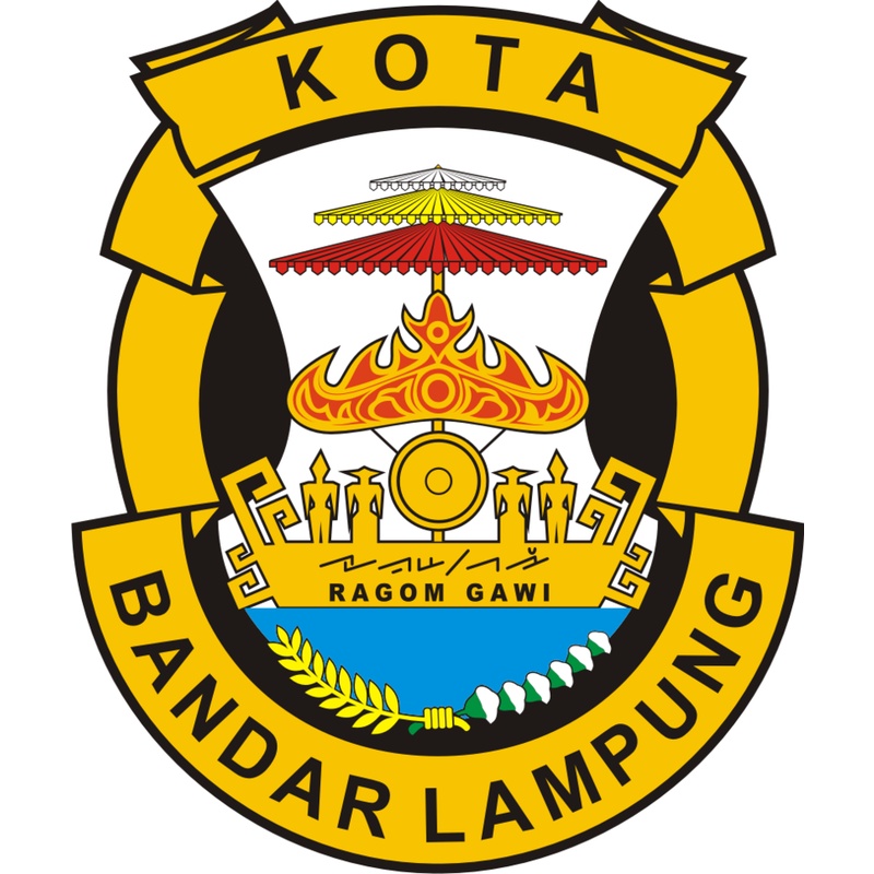 Emblem Bordir Logo Kota Bandar Lampung