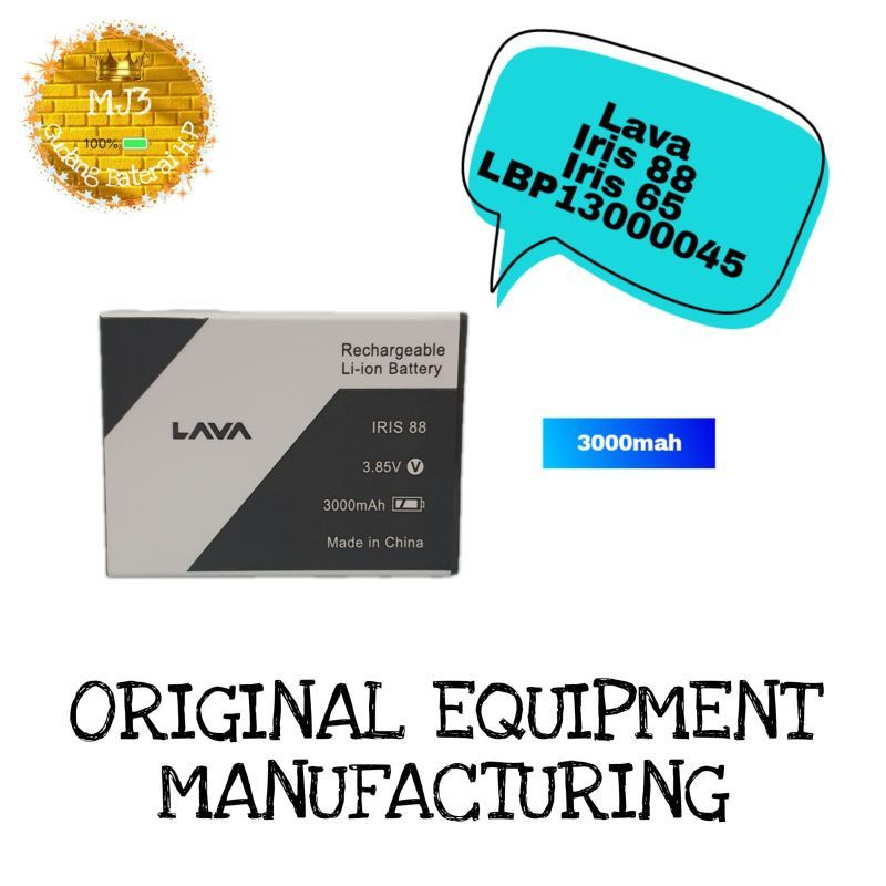 Baterai Battery Original Lava Iris 88/88 Lite LBP13000045/Lenovo L18081