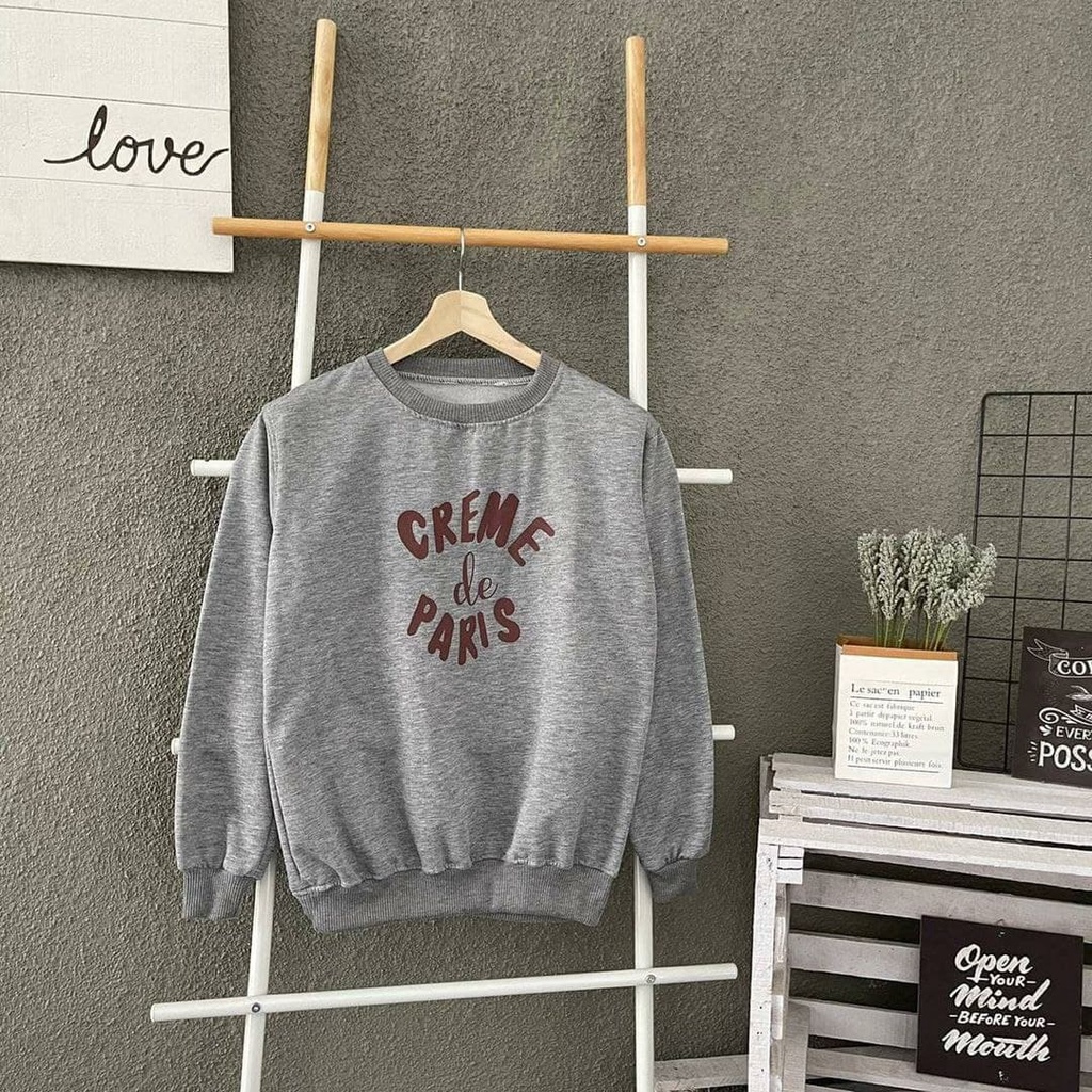 Nara Grosir - Creme de Paris Sweater | Fashion Terkini | Sweater Termurah