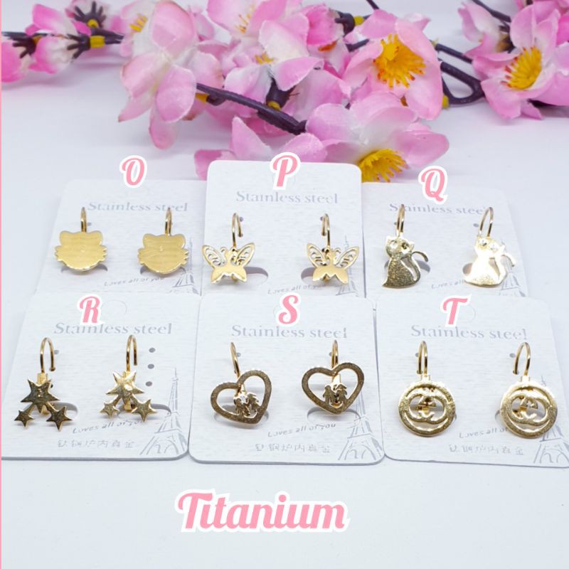 Anting Titanium Asli Anti Karat &amp; Hitam ♡MIMI♡