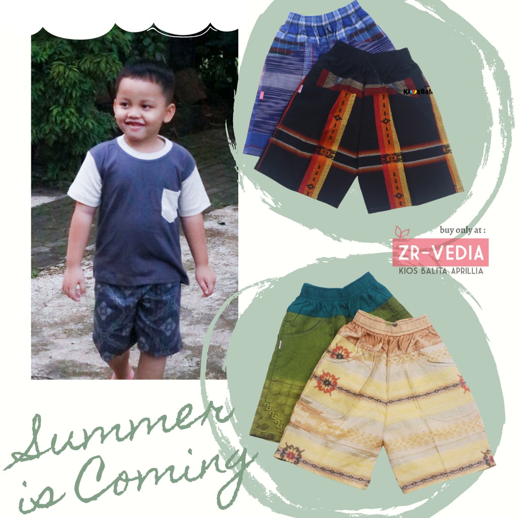 Celana Hawai Square 7-10 Thn / Celana Harian Boxer Murah Anak Tanggung Adem Bawahan Pants Kids