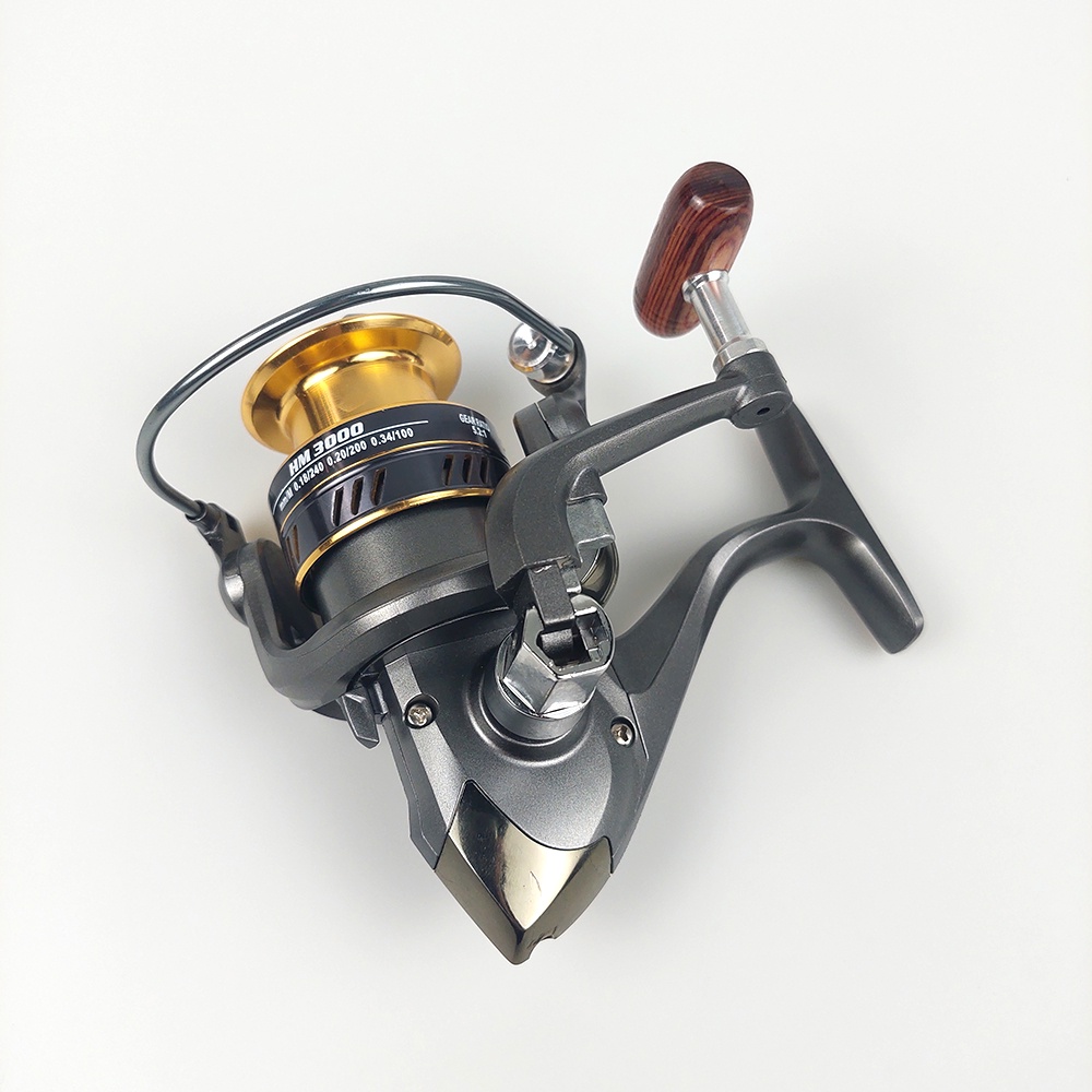 LINNHUE HM3000 Reel Pancing Spinning Fishing Reel 5.2:1 Gear Ratio 8 Kg