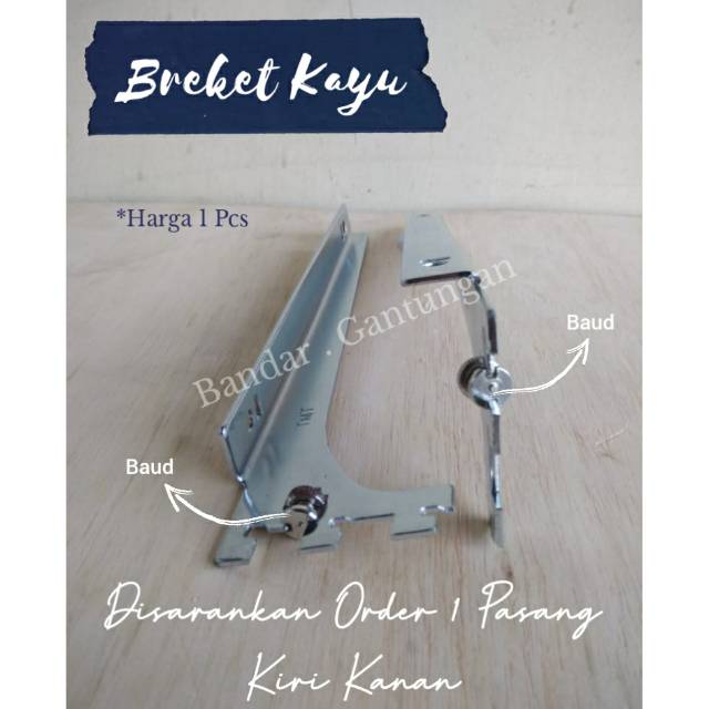 Brecket kayu/Breket Kayu/Penyangga Papan Kayu/Dudukan Papan/Dudukan Kayu(BH)