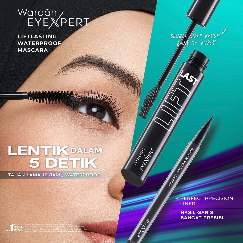 Wardah EyeXpert Liftlast Waterproof Mascara 50ml