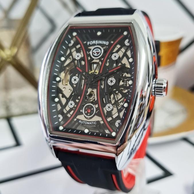 Jam Tangan Pria Original Forsining Nitro Automatic Otomatis Skeleton Barinasstore