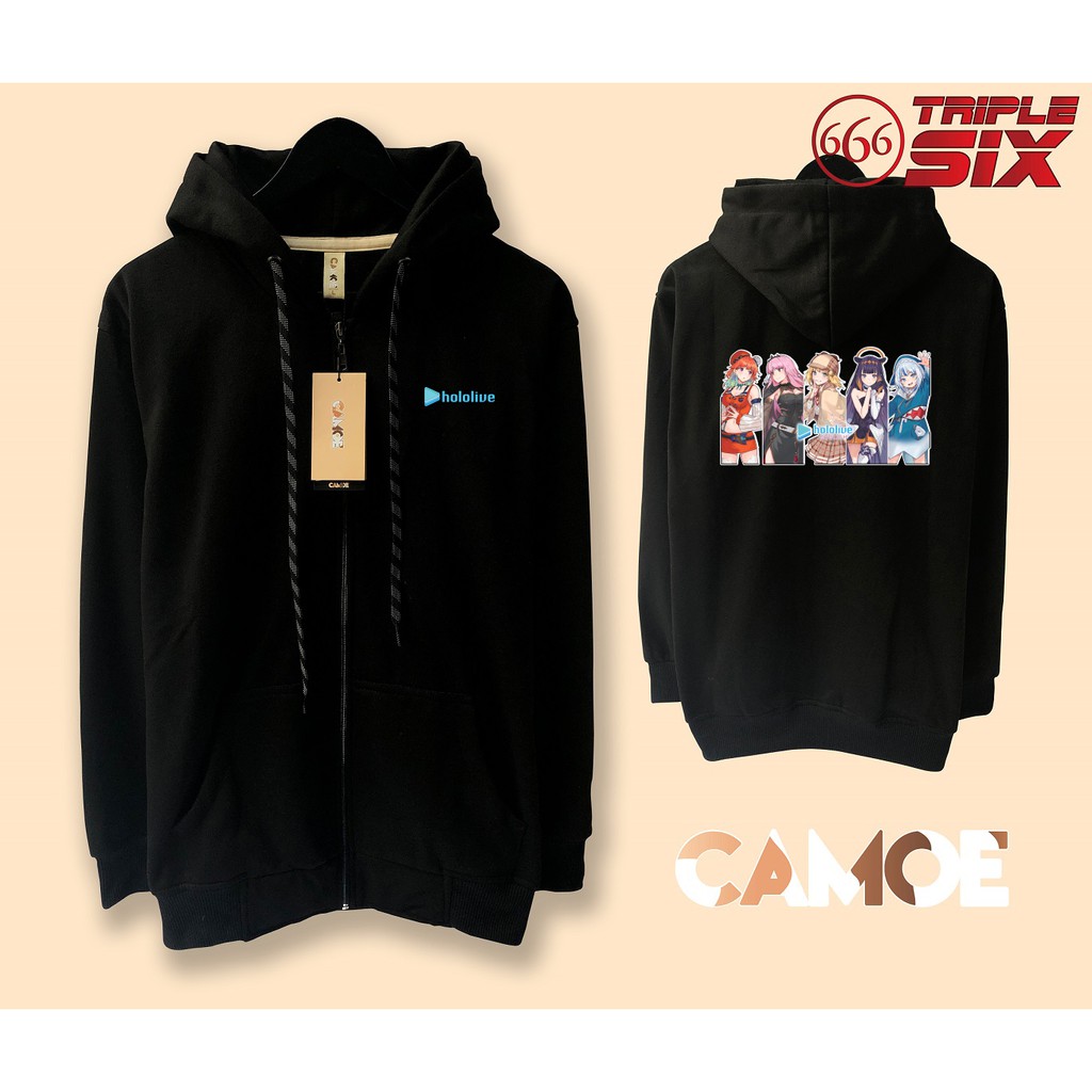 Jaket Hoodie Zipper vTuber Hololive English EN