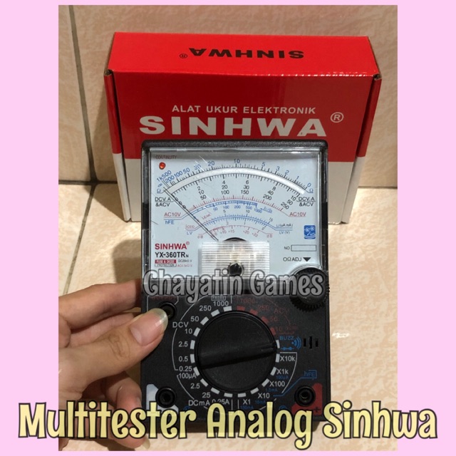 Multitester Manual - Analog Type YX-360TRN SINHWA Ada Buzzer &amp; Lampu LEd