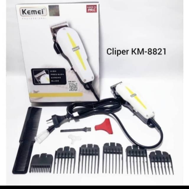 BEAUTY JAYA - Hair Clipper KEMEI KM 8821 3in1 di Charger - Alat Mesin Cukur Elektrik Rambut Kumis Jenggot Rechargeable