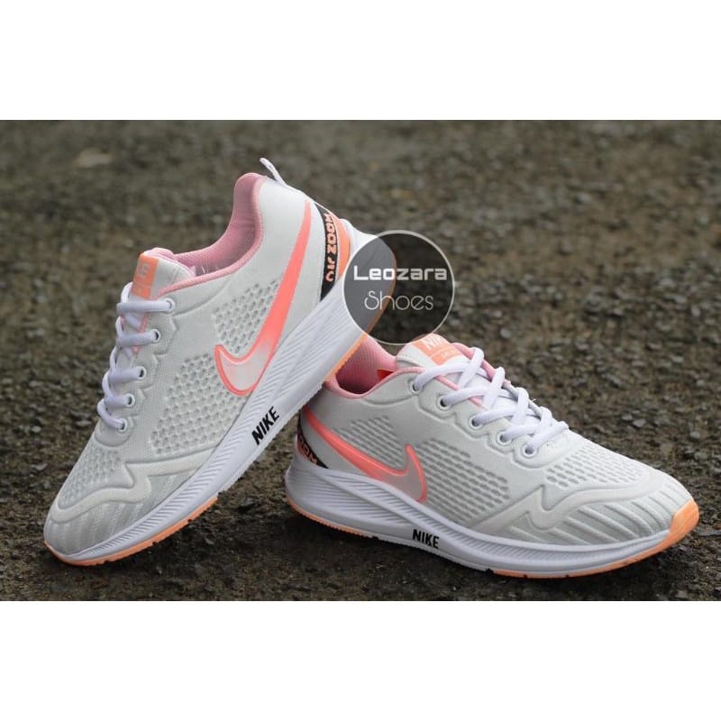 Sepatu Sneakers Wanita Nike Zoom Flyknit Casual Cewe Kekinian Trendi Kekinian