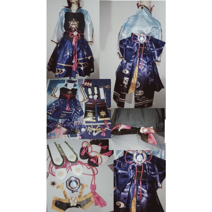 Game GENSHIN IMPACT Ayaka Kostum Cosplay Costume