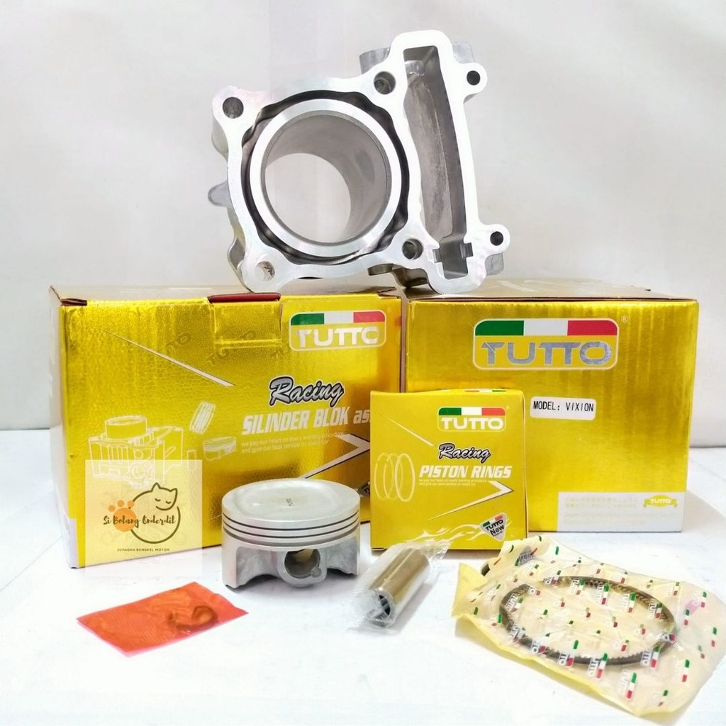 BLOK SEHER ASSY VIXION BORING ASSY CYLINDER BLOK KIT VIXION 150 BORE UP FOR JUPITER MX 135 CC PREMIUM TUTTO