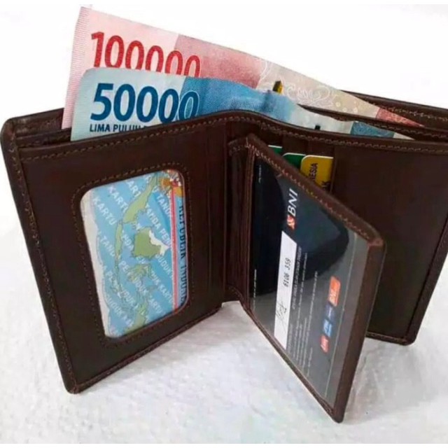  Dompet  Kulit Pria  100 ORIGINAL Kulit Asli Garut Shopee  