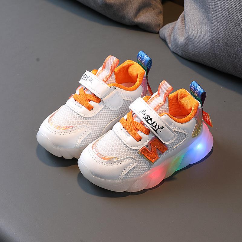 (HZ) COD Sepatu anak cew Led HZK16