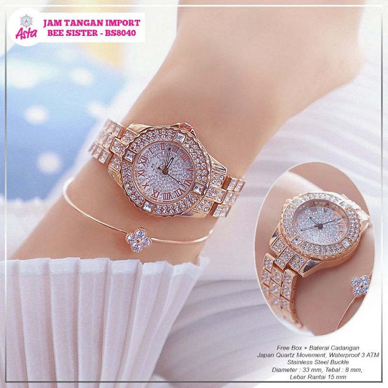 JAM TANGAN IMPORT BEE SISTER/BS 8040