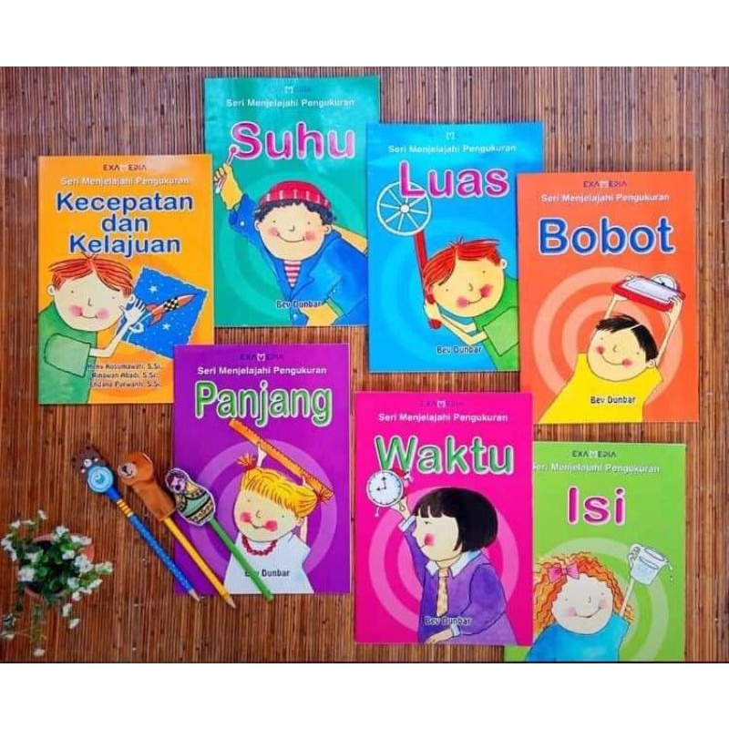 BUKU SERI MENJELAJAH PENGUKURAN TERDIRI DARI 7 BUKU.